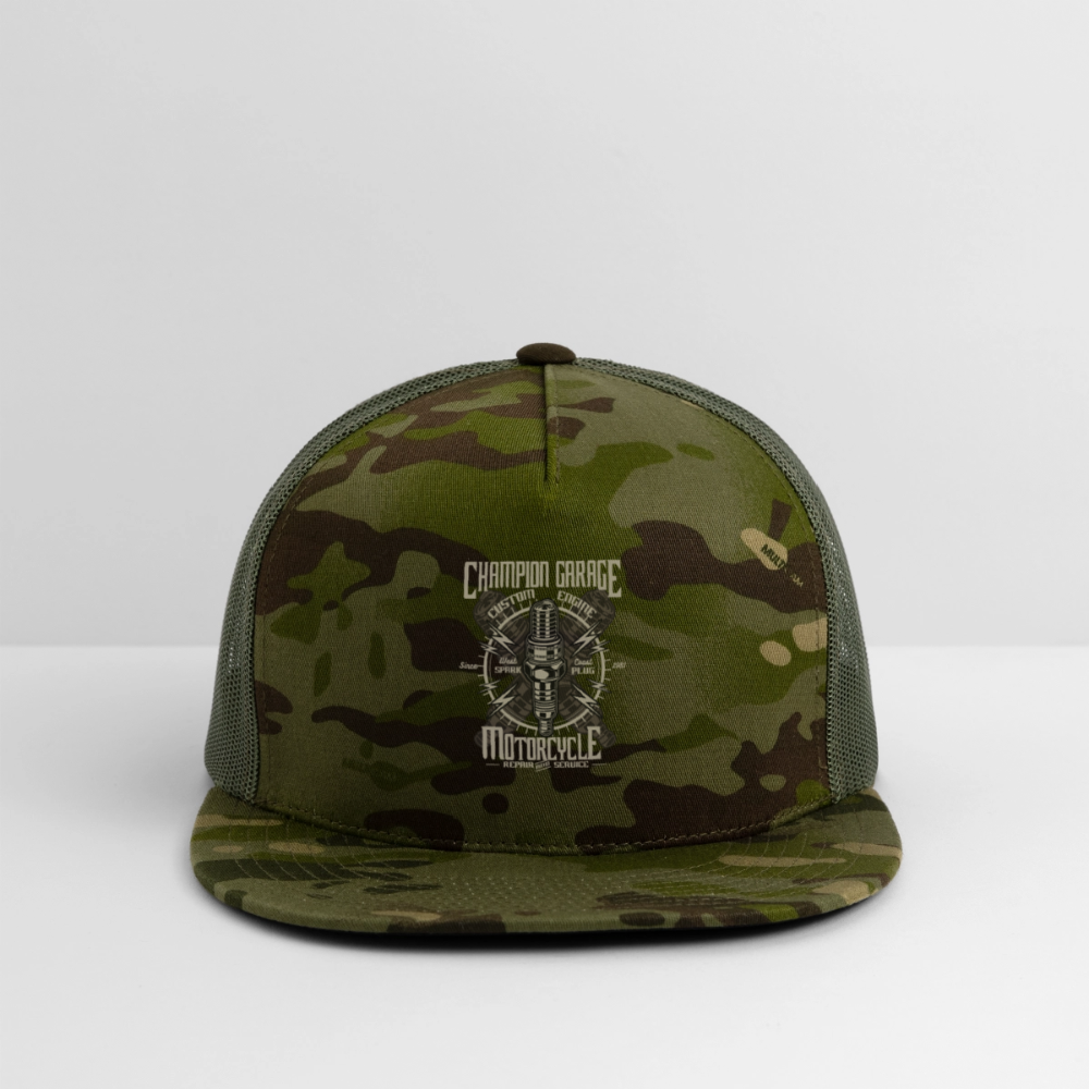 Spark Plug Trucker Hat - MultiCam\green
