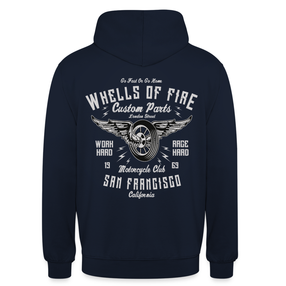 Wheels of fire 01 Unisex Hoodie - navy