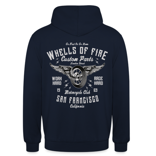Wheels of fire 01 Unisex Hoodie - navy